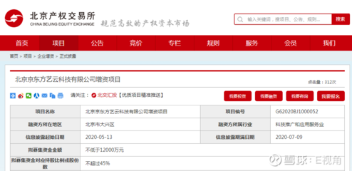 京東方旗下科技公司增資項目掛牌北交所，聚焦計算機軟硬件及輔助設備領域